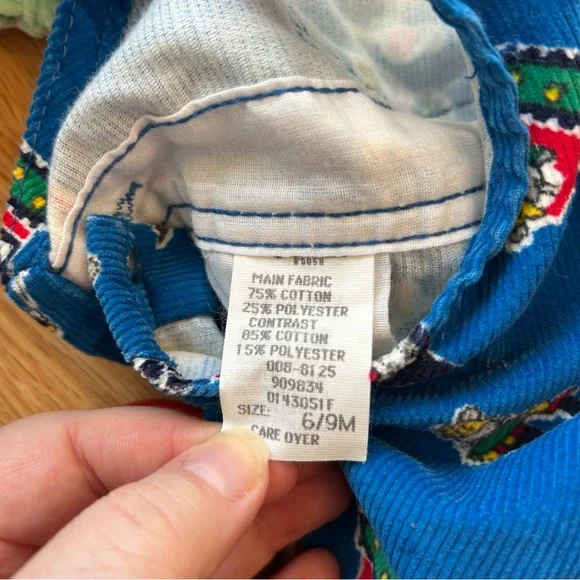 Vintage Oshkosh B’Gosh Mice at Work matching Overall Set - Picture 12 of 13